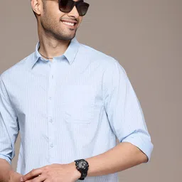 WROGN Pure Cotton Striped Comfort Fit Casual Shirt-picture-35