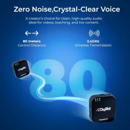 Digitek Dwm 101 Mini Wireless Microphone System, 2.4G Mic for Ios & Android Phones image 4