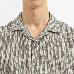 United Colors Of Benetton Grey Regular Fit Printed Shirt image 4