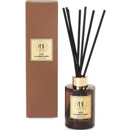 Pure Home and Living Brown Glass Rose & Summer Berry Scented Diffuser (120ml) image 4