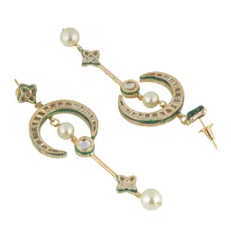 Curio Cottage Gold Celestial Noor Dangler Earrings image 4