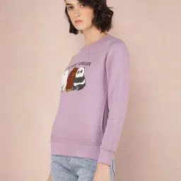 Crimsoune Club Purple Printed Sweatshirt image 4