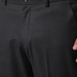 Louis Philippe Grey Regular Fit Trousers image 4