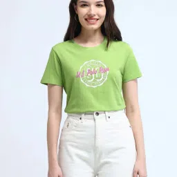 U.S. Polo Assn. Green Cotton Printed T-Shirt image 4