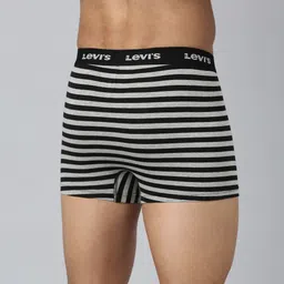 Levis Striped Mid Rise Trunk STYLE#006 Black/Light Grey Mel image 2