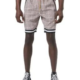 Forever 21 Pink & Black Regular Fit Checks Shorts-picture-14