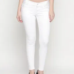 High Star White Slim Fit Jeans-image-53