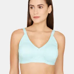 Zivame Blue Non Wired Non Padded Full Coverage Bra-picture-30