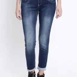 Crimsoune Club Blue Super Skinny fit Jeans-image-4