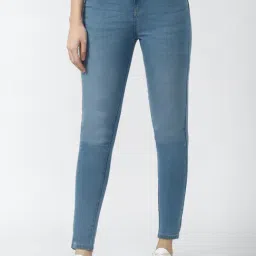Van Heusen Blue Blended Skinny Fit Jeans-image-6