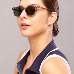 Resist Eyewear Brown Wayfarer uv protected Unisex Sunglasses image 4