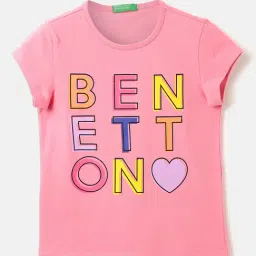 United Colors of Benetton Kids Pink Graphic Print Top-picture-15