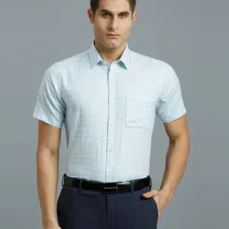 Reid & Taylor Green Cotton Slim fit Checks Shirt-picture-35