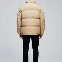 Mast & Harbour Men Mock Collar Solid Padded Jacket image 4