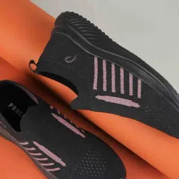 Proline Black Walking Shoes-image-2