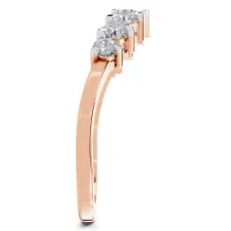 Sparkles 14k (585) Rose Gold Lab Grown Diamond 0.65 CT Diamond Symphony Promise Ring image 4