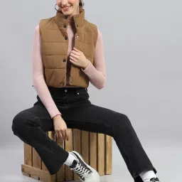 Rock.it Brown Regular Fit Puffer Jacket image 4