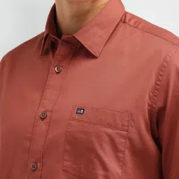 Arrow Sport Peach Cotton Tailored Fit Shirt image 4