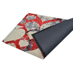 Presto Red & Beige Polyester Carpet image 4