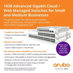 Aruba Instant On 1930 24G 4SFP/SFP+ Switch JL682 image 5