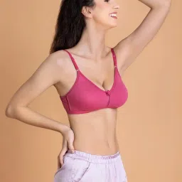 Clovia Pink Non Wired Non Padded T-Shirt Bra image 4