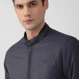 Peter England Navy Regular Fit Jacket image 4