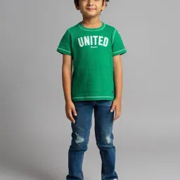 Ed-a-Mamma Boys Green Cotton Printed T-Shirt-picture-32