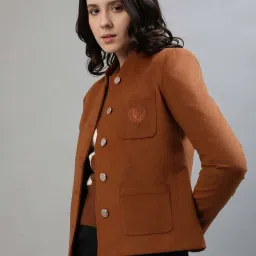 Iconic Brown Textured Pattern Jacket image 4