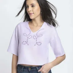 SHAYE White Embroidered Top image 4