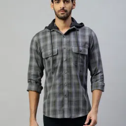 Don Vino Multicolor Slim Fit Check Shirt-image-63