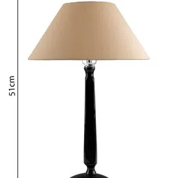Homesake Black & Off-White Cubist Aluminium Table Lamp with Shade image 3