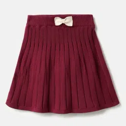 United Colors of Benetton Kids Red Cotton Regular Fit Skirt-picture-26