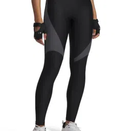 UNDER ARMOUR Black Heatgear Ribbed Leggings-picture-39