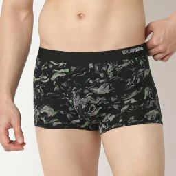 Underjeans by Spykar BLACK_15 Blended Printed Regular Fit Trunks-picture-21