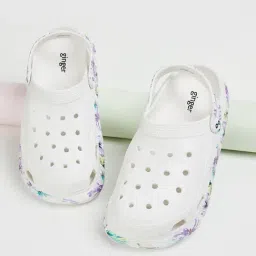 Ginger by Lifestyle Women's White Back Strap Clogs-image-11