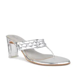 Inc.5 Women's Silver Thong Sandals image 2