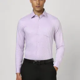 Van Heusen lilac Geometric Shirts-picture-34