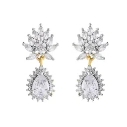 VOJ Gold Adjustable AD Stone Studded Mangalsutra & Earring Sets image 5