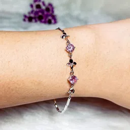 INARI SHINES 925 Silver Rhodium-Plated Zircons Studded Link Bracelet-picture-58