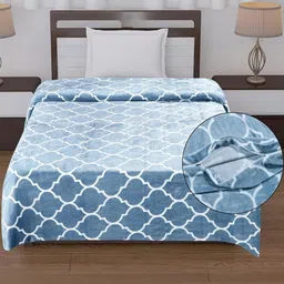 REALDREAM Grey Floral Mild Winter 300 GSM Single Bed Dohar-image-24