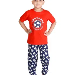 Clothe Funn Boys Printed T-shirt with Pyjamas-image-79