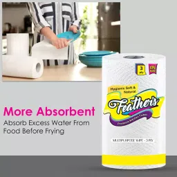 Feather's 3 Ply Extra Soft Multipurpose Premium Kitchen Towel KT-3225-175-V-4 (Pack of 4) image 4