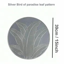 TIED RIBBONS 6Pcs Textured Round Table Placemats image 4