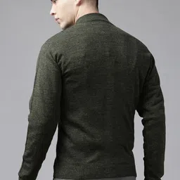 Park Avenue Self Design Front-Open Sweater image 5