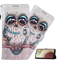 PEEPERLY Unisex Flip Back Cover Case for iPhone 15 Owl Wallet Leather Case image 5