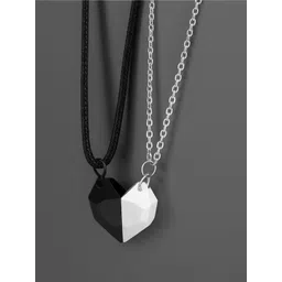 Vembley Silver-Plated Stylish Combo Couple Necklace set-picture-25