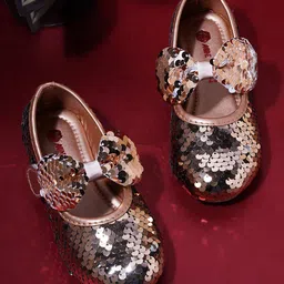 Minesole Sequin Embellished Ballerinas - Rose Gold-image-37