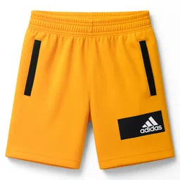 ADIDAS KIDS Knit Shorts With Logo Patch - Orange-picture-22