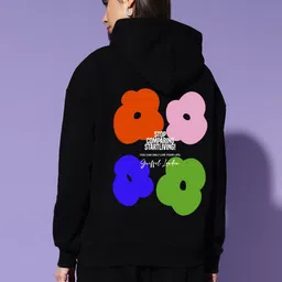 GRIFFEL Women Printed Hooded Sweatshirt-picture-20