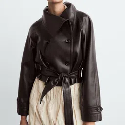 MANGO Tie-Up PU Biker Jacket-picture-27